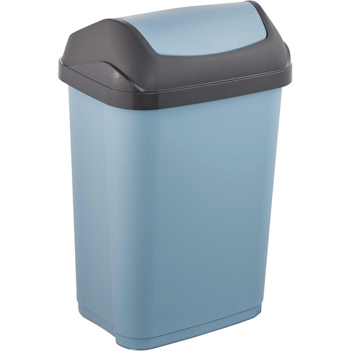 Відро для сміття Keepeer з кришкою-качалкою, Swantje, сірий (Nordic Blue, 25 л)