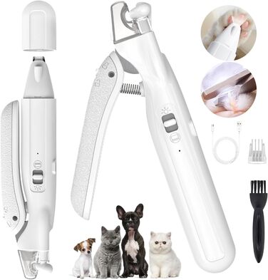 Машинка для стрижки собак Leise, 4 в 1: стрижка тіла, обрізка подушечок, догляд за очима та вухами. Ідеально для собак та котів. Комплект 2 в 1