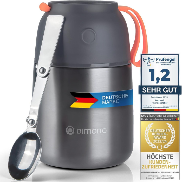 Ланч-бокс Dimono® з нержавіючої сталі (500 мл) - контейнер для їжі на виніс