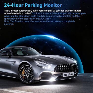 4-канальний автомобільний відеореєстратор 4K/1080P з 64GB SD-картою, 3