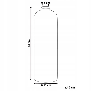 Керамічна ваза Beliani, 13 x 41 см