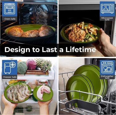 Набір посуду Miamio Le Papillon (24 частини) - сервіз зі столових тарілок, супових тарілок, чашок та салатників, матеріал - столовий фарфор