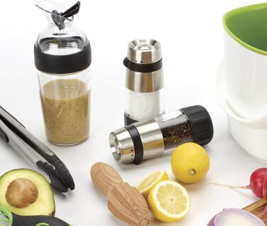 Соломолка OXO Good Grips Elegante з нержавіючої сталі, срібляста, регульований помел