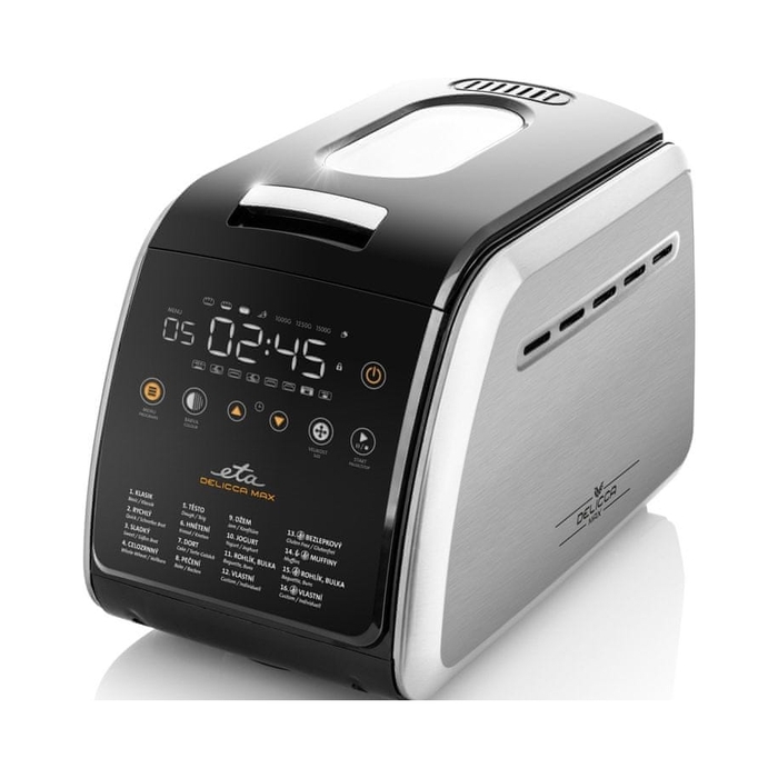 Хлібопічка ETA Delicca II Max, 16 програм, сріблястий/сірий, 850 Вт