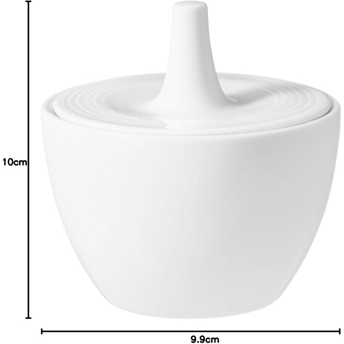 Seltmann Weiden Beat White Sugar Bowl + Milk Jug 2-Piece Set