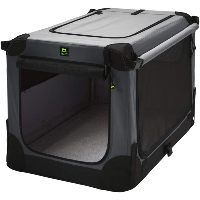 Кіяниця для собак Maelson Soft Kennel - антрацитова, 62 x 41 x 41 см (розмір внутрішній: 52 x 33 x 33 см)