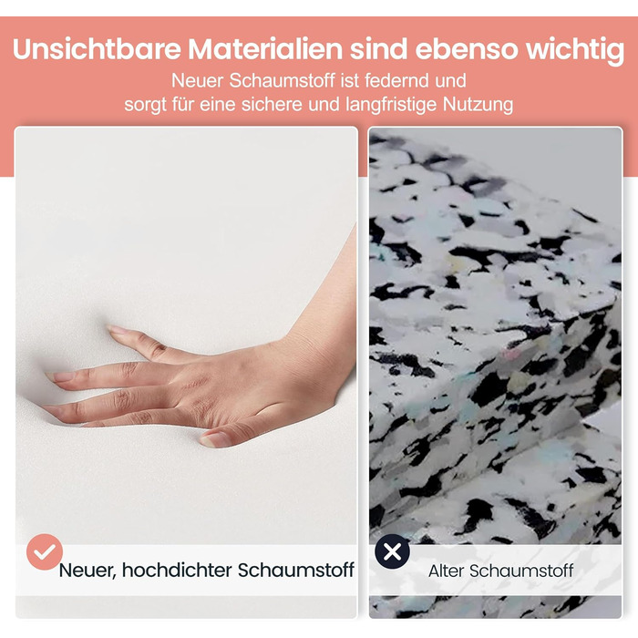 Крісло офісне Yaheetech ергономічне, з підйомними підлокітниками, регульованою підголівником, функцією гойдання, до 136 кг, білий/рожевий