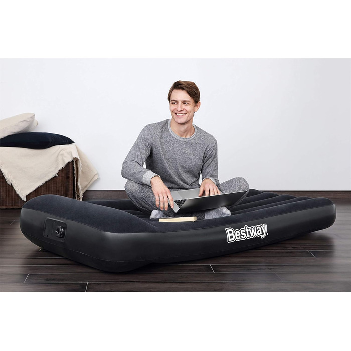 Надувний матрац Bestway Aeroluxe з вбудованим електронасосом, Queensize 203x152x46 см