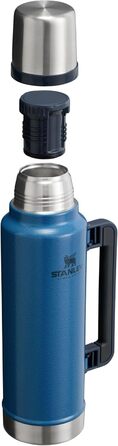Термос Stanley Classic Legendary, 1420 мл, зелений (Hammertone Lake), нержавіюча сталь, BPA-Free, для гарячих та холодних напоїв