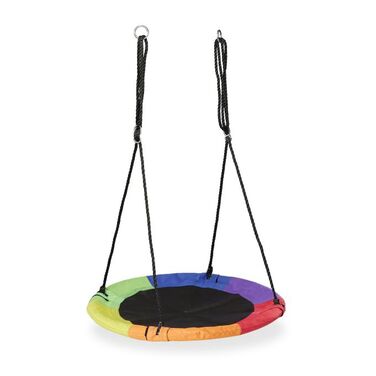 Relaxdays Colorful Hanging Nest Swing Ø 100 cm