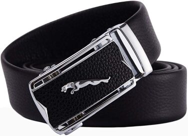 Чоловічий шкіряний ремінь Jaguar з металевою пряжкою: надійний аксесуар для повсякденного та ділового стилю