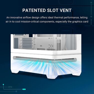 Корпус ПК ASUS PRIME AP202 mATX з ARGB підсвічуванням та скляною панеллю, підтримка GPU до 420 мм