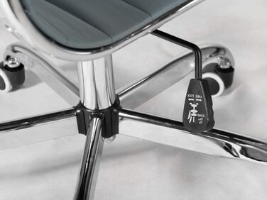 Офісне крісло Tokio з ергономічною спинкою, поворотне, на колесах, з регульованою підголівником, ігрове, для керівника, штучна шкіра, сірий