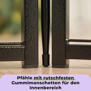 Клітка для цуценят SunsGrove 2 шт., 60 см, міцна, для дому, чорна, антикорозійна, без інструментів (12 шт., 56.5 x 60 см)