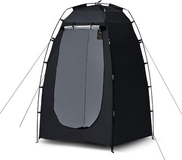 CLIPOP Pop-Up Tent - Waterproof, Lightweight, 1-Layer Spring Camping Tent - Easy Setup for Beach, Hiking, Festival, Outdoor - Black