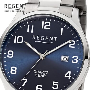 Годинник Regent чоловічий аналоговий кварцовий з браслетом з нержавіючої сталі 11150665