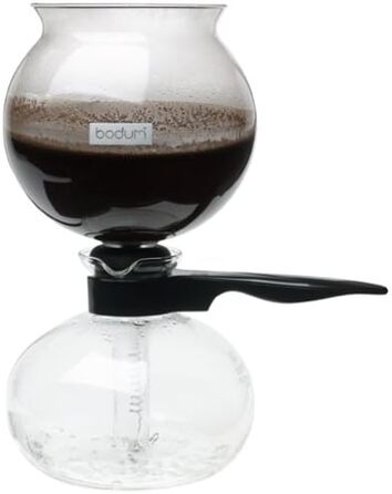 Кавоварка Bodum Pebo 1208-01, 1 л, чорна, сифоновий тип