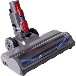 Насадка для пилососа Dyson V7, V8, V10, V11, V15, PHALIPIC, сіра, з переднім світлом, для твердих поверхонь та килимів