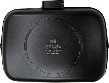 Гриль-сковорода Brieve Black Titanium індукційна, алюмінієва з антипригарним покриттям, складана, 34x24 см