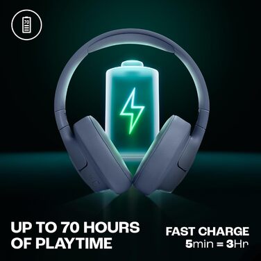 Навушники JBL Tune 770 NC – бездротові, з активним шумозаглушенням, блакитні