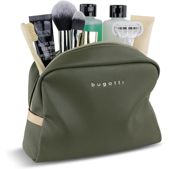 Сумка для косметики Bugatti Ella Olive - туалетна сумочка, органайзер для подорожей