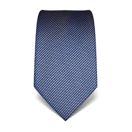 Краватка чоловіча Vincenzo Boretti, шовк, темно-синя, узорчаста, 8 см (для костюма та сорочки, бізнес, весілля)