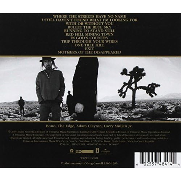 U2 The Joshua Tree (2LP) Вінілова платівка LP