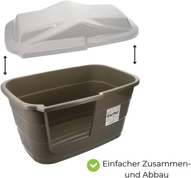 Кітниця/Будка для собак Outdoor/Indoor, вологостійкий пластик, для дому та вулиці