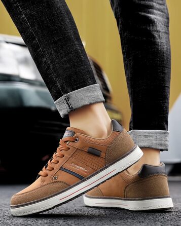 ARRIGO BELLO Кросівки чоловічі для активного відпочинку, спорту та прогулянок. Розміри 41-46 (44 EU), колір: коричневий (C1)