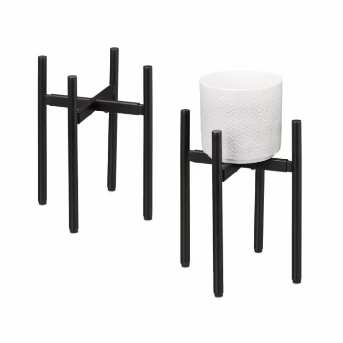 Relaxdays Adjustable Plant Stand 2-Piece Set