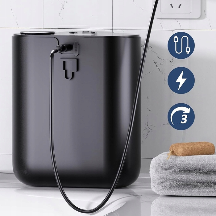 Ліктьовий дозатор для мила Bedee, пляшка 500 мл, чорний