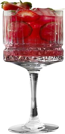 Pasabahce Elysia Pack of 6 Cocktail Glasses, Glass, Transparent, 500 milliliters