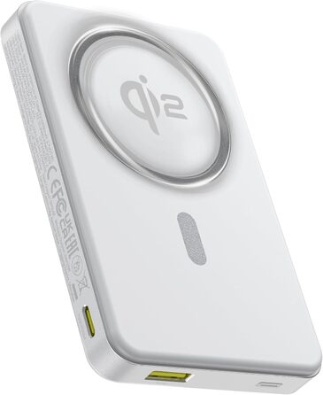 Power Bank Baseus 10000mAh з MagSafe Qi2, 22.5W PD, USB-C, Білий