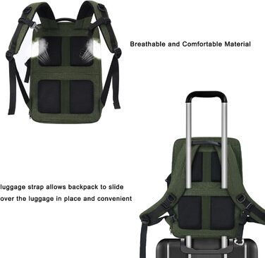 MOSISO Рюкзак для камери 17.3 дюйма, DSLR/SLR/Беззеркальна камера, великий для чоловіків/жінок, фотосумка з відділом для ноутбука, тримачем для штатива та дощовиком, сумісний з Canon/Nikon/Fuji, блакитний (оливковий)