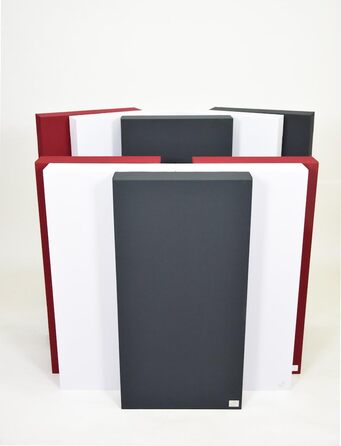 Акустична панель Addictive Sound Schallabsorber Wand Standard для стін та стелі, звукопоглинаюча панель класу A зі звукоізоляційною ватою, 100x50x11 см, світло-сірий