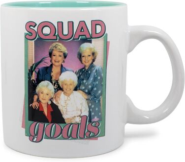 Silver Buffalo The Golden Girls Squad Goals Ceramic Mug | Holds 20 Ounces