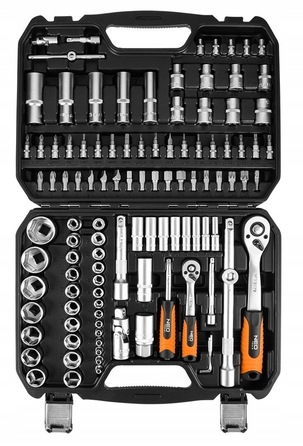 Набір торцевих ключів NEO TOOLS, 110 предметів, 1/2