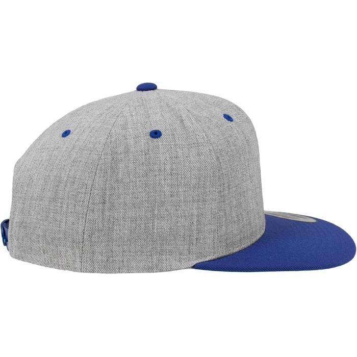 Кепка бейсболка Flexfit Unisex Classic Snapback двоколірна універсального розміру heather/Royal