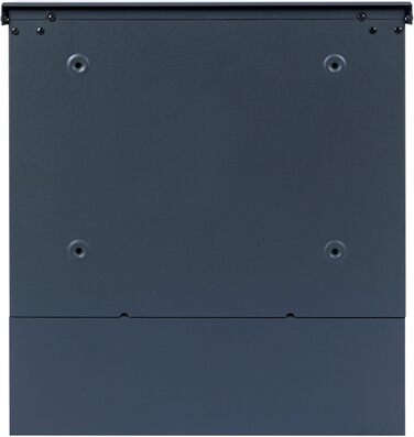 Поштова скринька Zelsius з газетницею, антрацит RAL 7016, з плавним закриттям | Настінна або стійкова установка