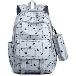 Великий рюкзак для учнів середньої школи, шкільний рюкзак для дівчат, рюкзак для полегшення навантаження, синій шкільний рюкзак для хлопців (сірий та синій)