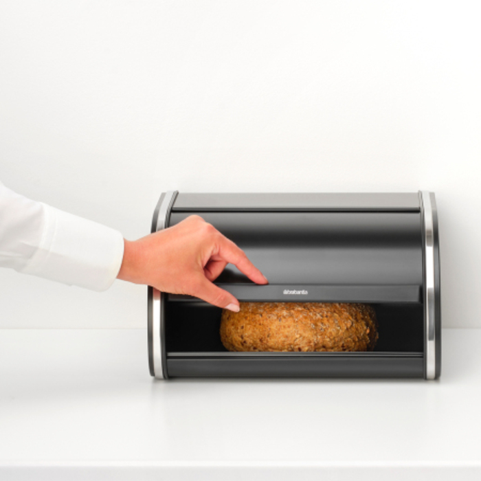 Контейнер для хліба Brabantia, односекційний, чорна сталь