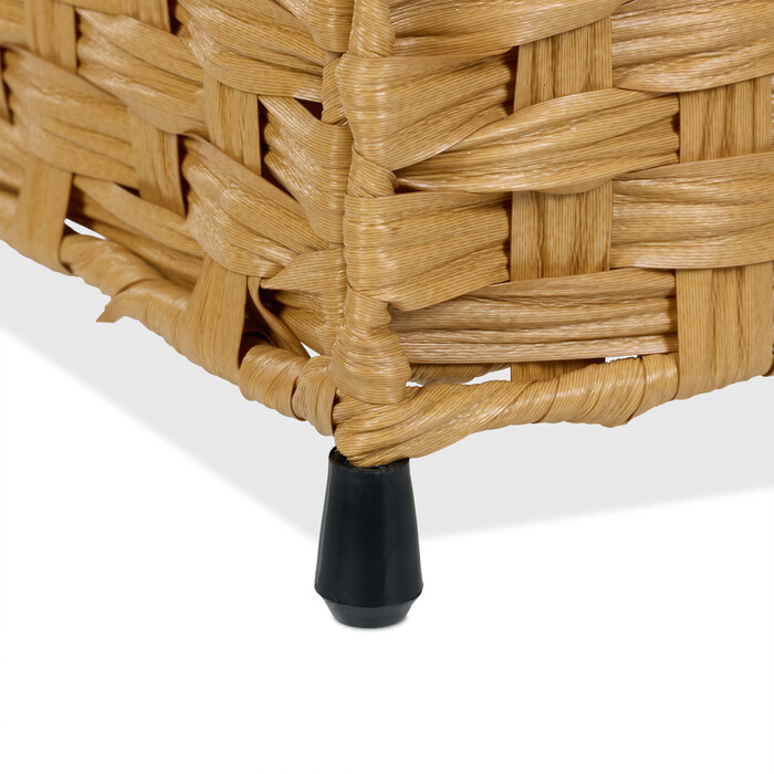 Relaxdays Laundry Basket Rattan-Look 90 L