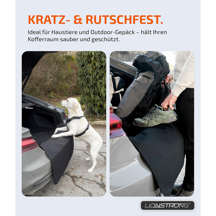 Захист для вантажного відсіку автомобіля [з підкладкою & водонепроникний] – універсальний килимок для багажника, підходить для легкових автомобілів та SUV – захист для багажника від бруду та подряпин (100x100 см)