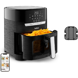 Фритюрниця Tefal EY5068 Easy Fry & Grill Vision, 4.2 л, 2-в-1, з оглядовим вікном, технологія Extra Crisp, енергоощадна, сенсорне керування, чорна