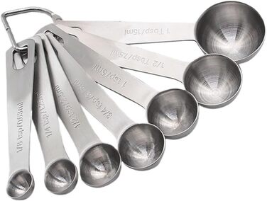 Measuring Spoon Set, Measuring Cup and Spoon Set, high-quality stainless steel measuring cups and spoons for dry and liquid ingredients (Color: D)