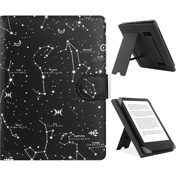 Чохол для ebook Reader 6.8-7'' (Kindle, Kobo, Pocketbook, Tolino, Sony) з підставкою, шкіряний, Konstellation