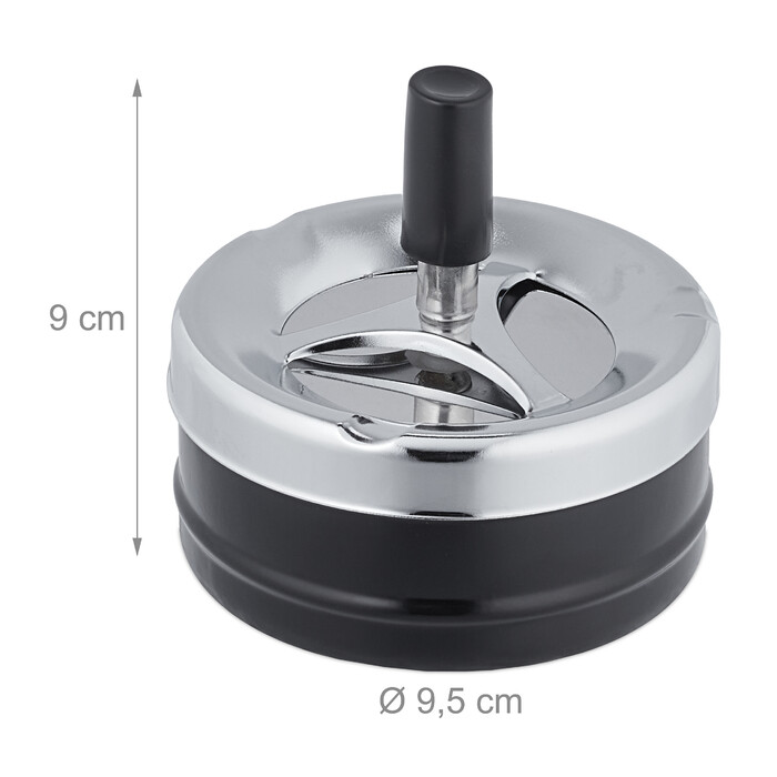 Relaxdays ashtray with lid