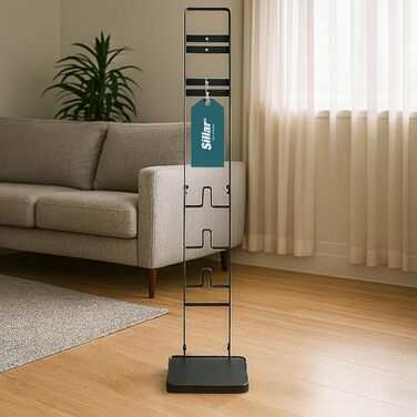 Стійка для бездротового пилососа Dyson V6/V7/V8/V10/V11/V12/V15/Gen5detect Slim металева, на підлогу, без свердління, з тримачем для аксесуарів