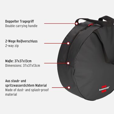 Brennenstuhl Extension Cable Transport and Storage Bag (Cable bag with double carry handle, dust and splash-proof, washable, ideal for campsites and construction sites)