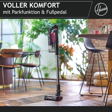 Бездротовий акумуляторний пилосос Hoover HF9 Home I 2 шт. акумулятори, до 240 м² та 60 хв роботи, потужний, бездротовий, без мішка, з LED-підсвічуванням та антизаплутувальною насадкою для будь-яких поверхонь